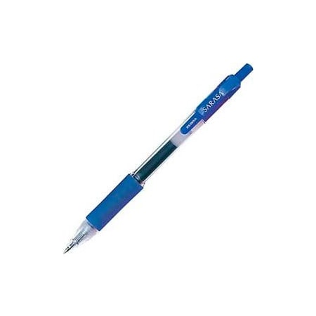 Zebra Pen Zebra Sarasa Gel Retractable Pen, Fine, 0.5mm, Blue Ink, Dozen 46720